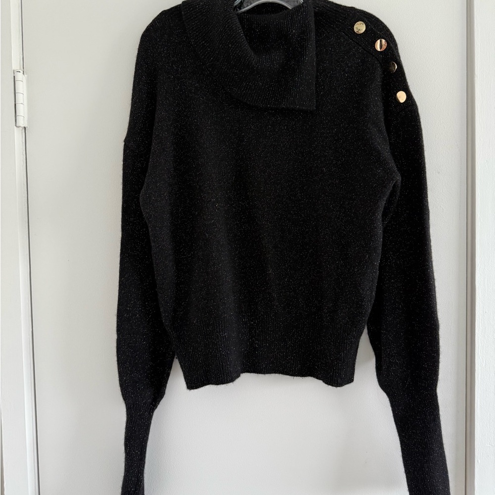 Generation Love Gold Button-Detail Women's Sweater